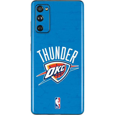 NBA OKC Thunder Distressed Galaxy S20 Fan Edition Skin